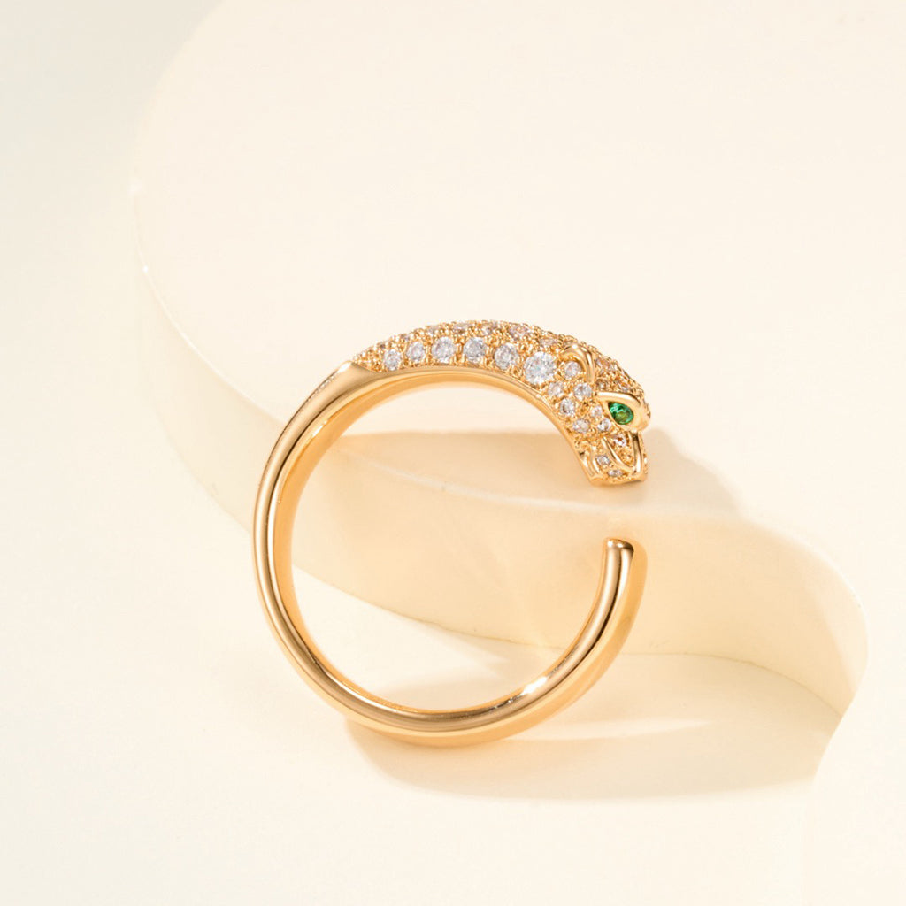 [Angela Jewelry]PANTHERE HALF DIAMOND SMALL RING