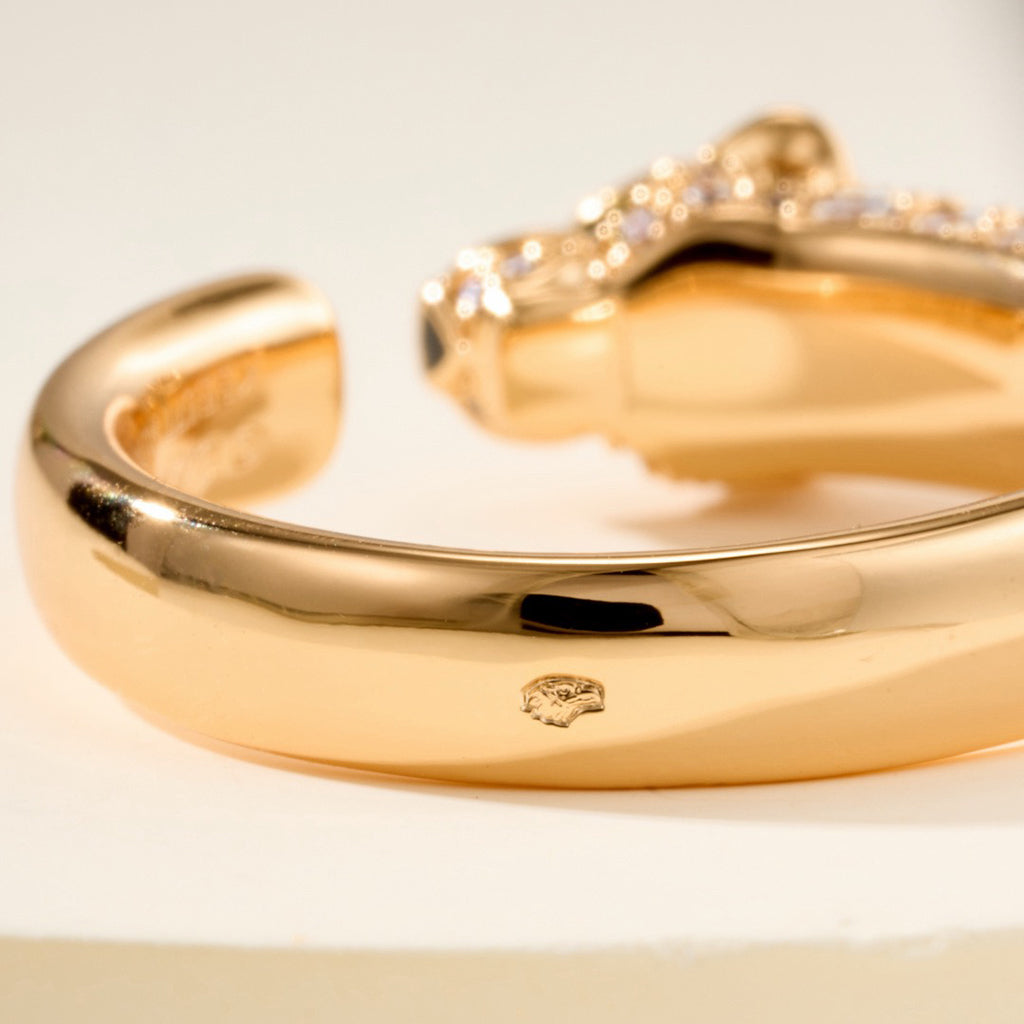 [Angela Jewelry]PANTHERE HALF DIAMOND SMALL RING