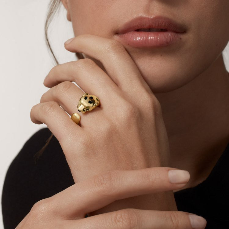 [Angela Jewelry]PANTHERE SPOTTED MEDIUM RING