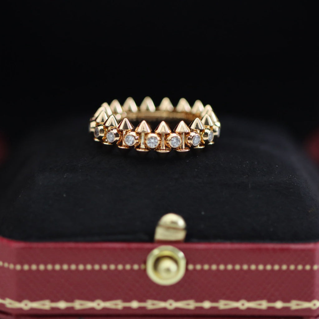 [Angela Jewelry]CLASH 6.8MM DIAMOND MEDIUM RING