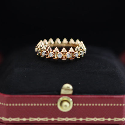 [Angela Jewelry]CLASH 6.8MM DIAMOND MEDIUM RING