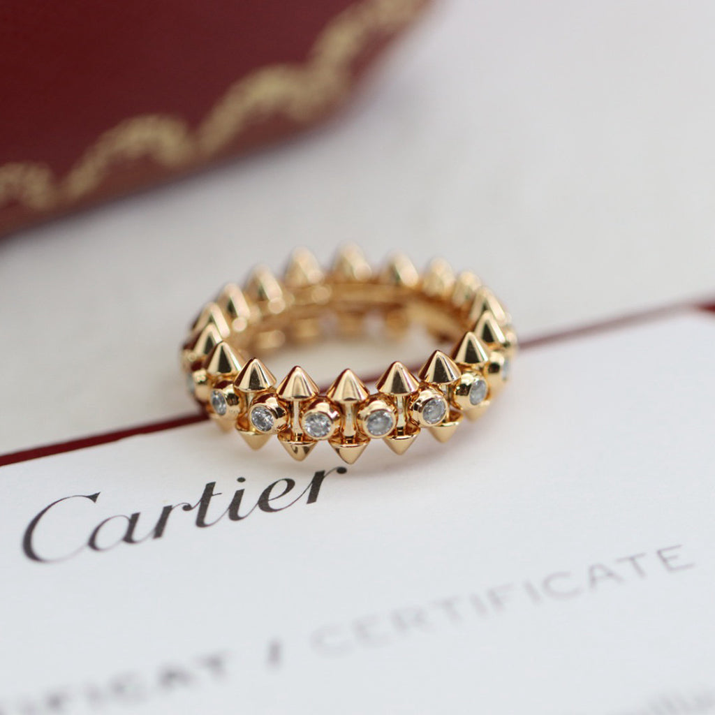 [Angela Jewelry]CLASH 6.8MM DIAMOND MEDIUM RING