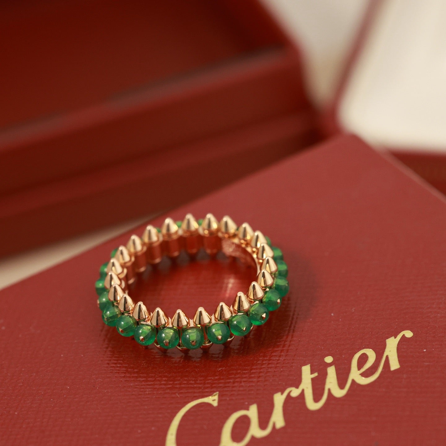 [Angela Jewelry]CLASH 7.9MM AGATE CHALCEDONY RING