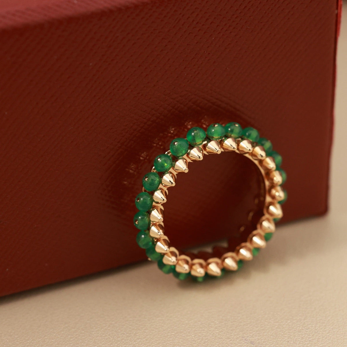 [Angela Jewelry]CLASH 7.9MM AGATE CHALCEDONY RING