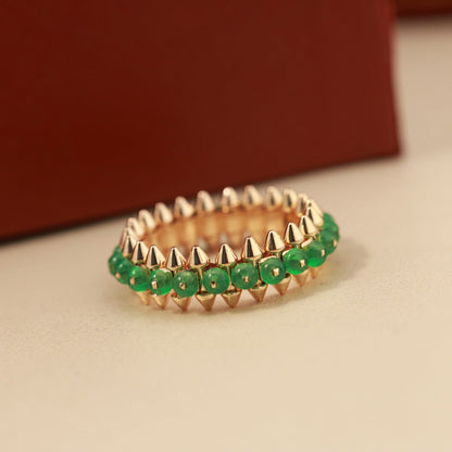 [Angela Jewelry]CLASH 7.9MM AGATE CHALCEDONY RING