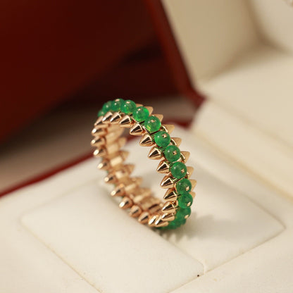 [Angela Jewelry]CLASH 7.9MM AGATE CHALCEDONY RING