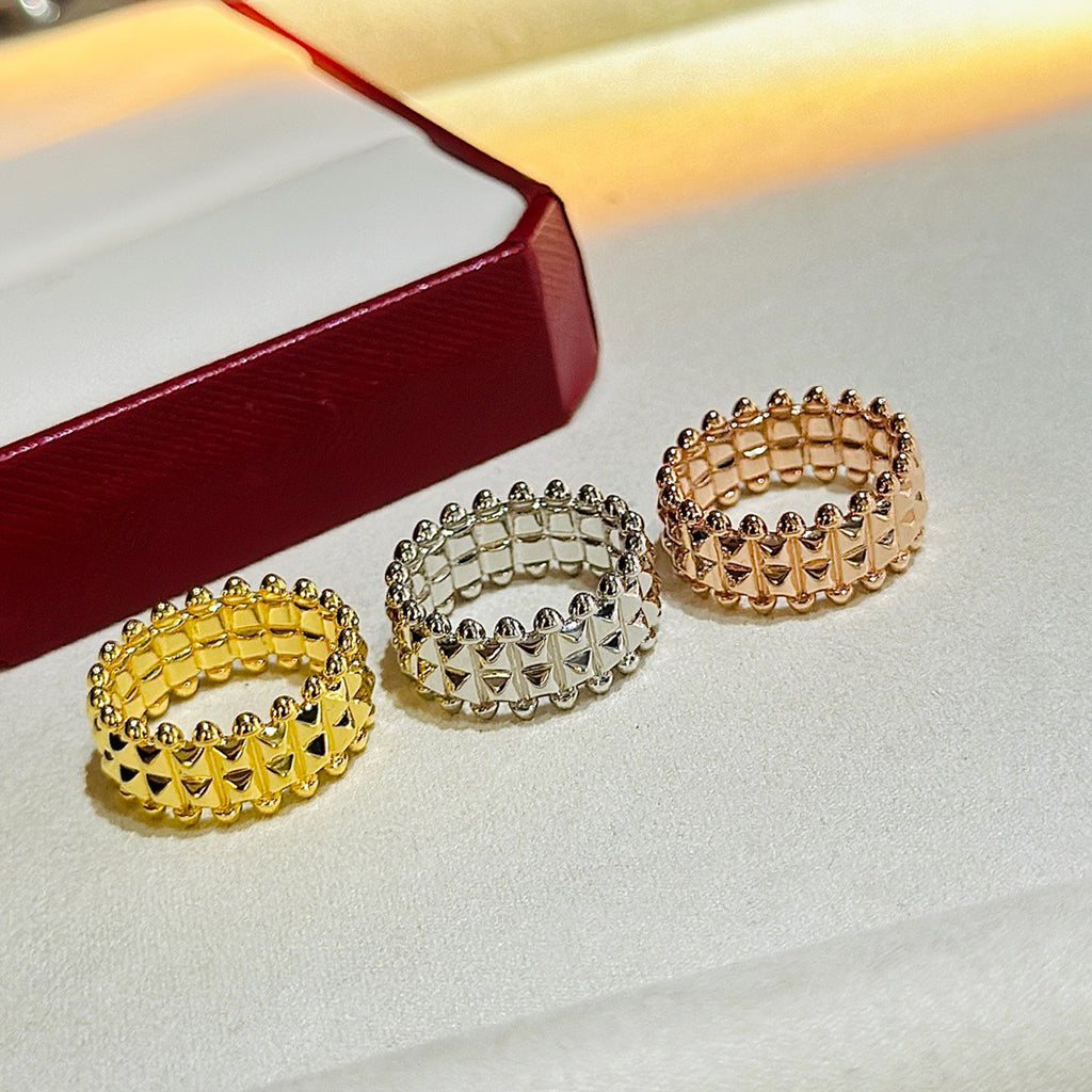 [Angela Jewelry]CLASH 9.2MM DOUBLE ROW RING