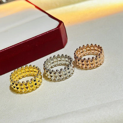 [Angela Jewelry]CLASH 9.2MM DOUBLE ROW RING