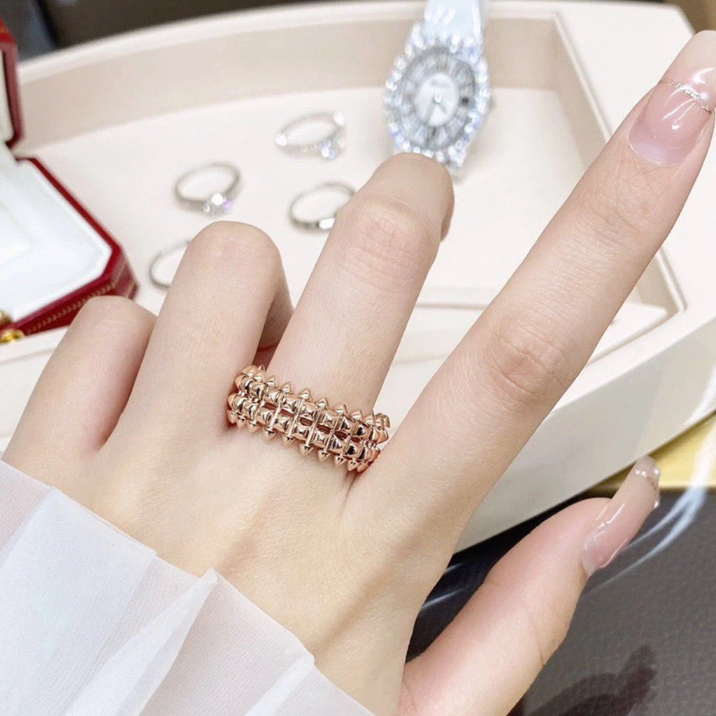 [Angela Jewelry]CLASH 9.2MM DOUBLE ROW RING