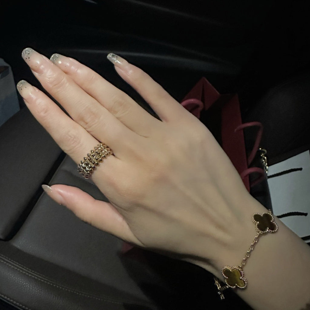 [Angela Jewelry]CLASH 9.2MM DOUBLE ROW RING