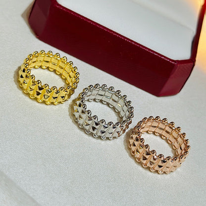 [Angela Jewelry]CLASH 9.2MM DOUBLE ROW RING