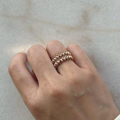 [Angela Jewelry]CLASH 9.2MM DOUBLE ROW RING