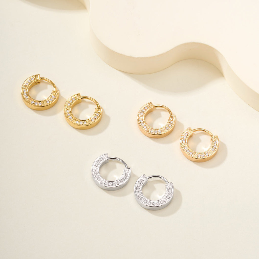 [Angela Jewelry]LOVE DIAMOND EARRINGS
