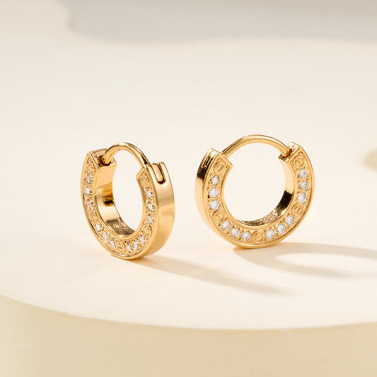 [Angela Jewelry]LOVE DIAMOND EARRINGS