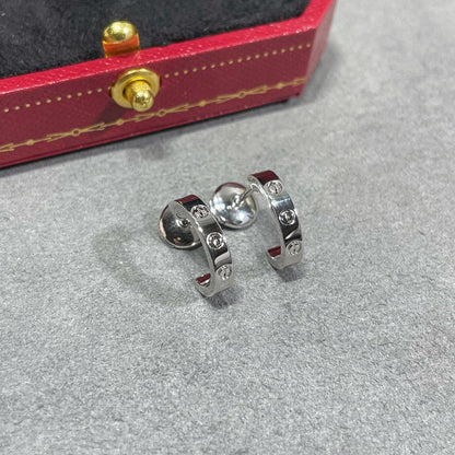 [Angela Jewelry]LOVE EARRINGS 2.65 MM NO DIAMOND SMALL