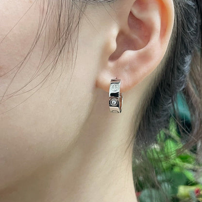 [Angela Jewelry]LOVE EARRINGS 5.7MM 2 DIAMONDS
