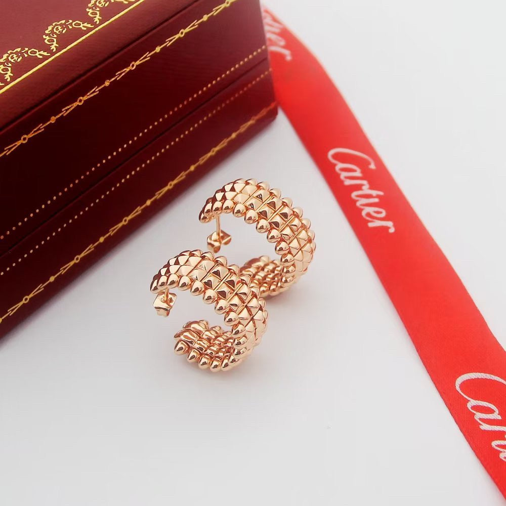 [Angela Jewelry]CLASH 9.2MM DOUBLE ROW EARRINGS