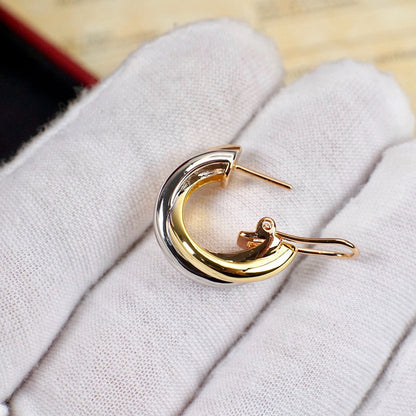 [Angela Jewelry]TRINITY ON DIAMOND CLASSIC EARRINGS