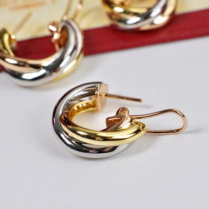 [Angela Jewelry]TRINITY ON DIAMOND CLASSIC EARRINGS