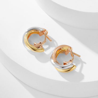 [Angela Jewelry]TRINITY ON DIAMOND CLASSIC EARRINGS
