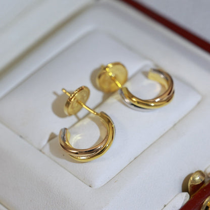 [Angela Jewelry]TRINITY ON DIAMOND MINI EARRINGS