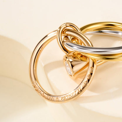 [Angela Jewelry]TRINITY ON DIAMOND  EARRINGS