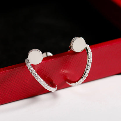 [Angela Jewelry]JUSTE FULL DIAMOND SMALL EARRINGS