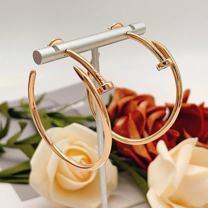 [Angela Jewelry]JUSTE NO DIAMOND LARGE EARRINGS