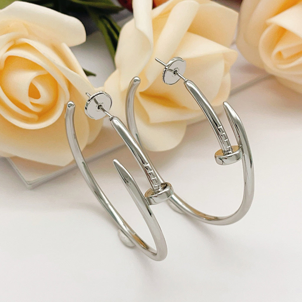 [Angela Jewelry]JUSTE NO DIAMOND LARGE EARRINGS