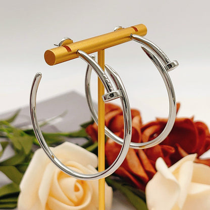 [Angela Jewelry]JUSTE NO DIAMOND LARGE EARRINGS