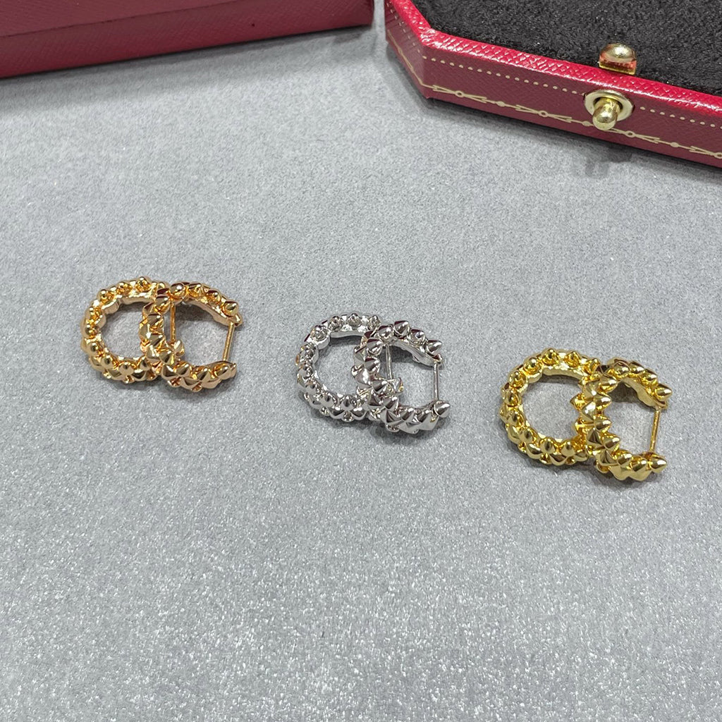 [Angela Jewelry]CLASH MINI HOOP EARRINGS