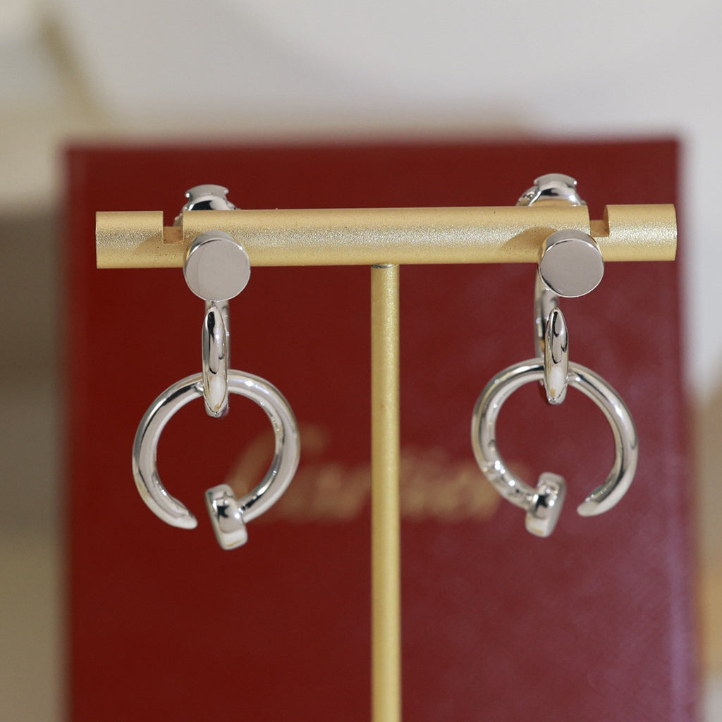 [Angela Jewelry]JUSTE NO DIAMOND DOUBLE EARRINGS