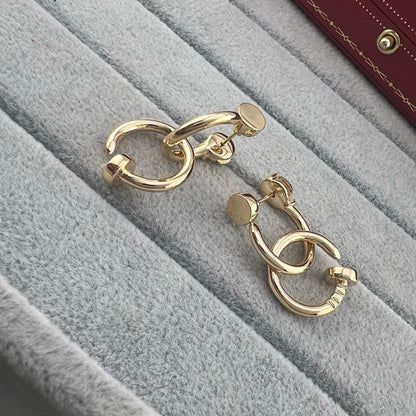 [Angela Jewelry]JUSTE NO DIAMOND DOUBLE EARRINGS