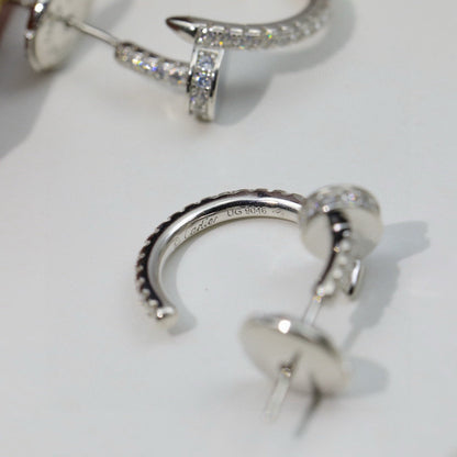 [Angela Jewelry]JUSTE FULL DIAMOND DOUBLE EARRINGS