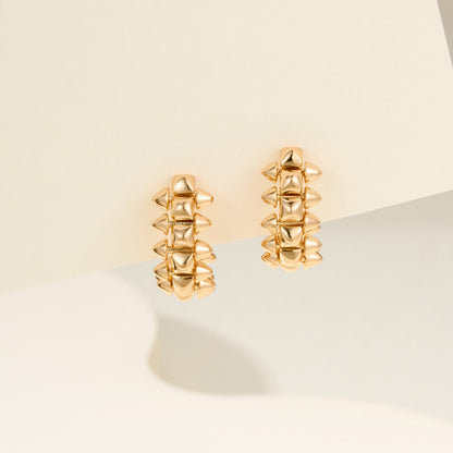 [Angela Jewelry]CLASH MINI HOOP EARRINGS