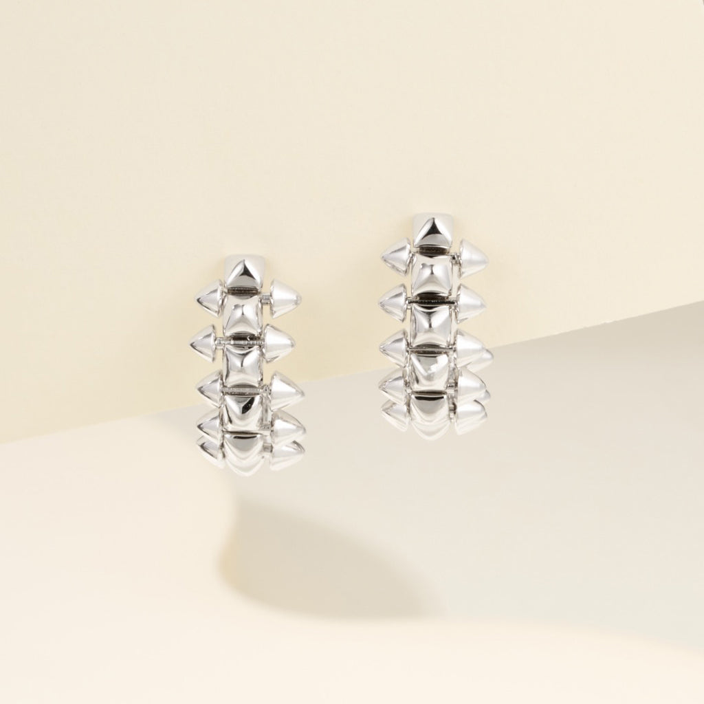 [Angela Jewelry]CLASH MINI HOOP EARRINGS
