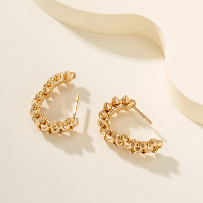 [Angela Jewelry]CLASH MINI HOOP EARRINGS