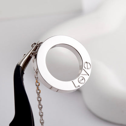 [Angela Jewelry]LOVE NECKLACE 16MM  FULL DIAMOND
