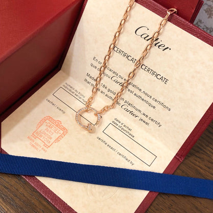 [Angela Jewelry]JUSTE NECKLACE FULL DIAMONDS