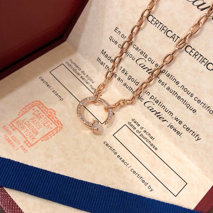 [Angela Jewelry]JUSTE NECKLACE FULL DIAMONDS