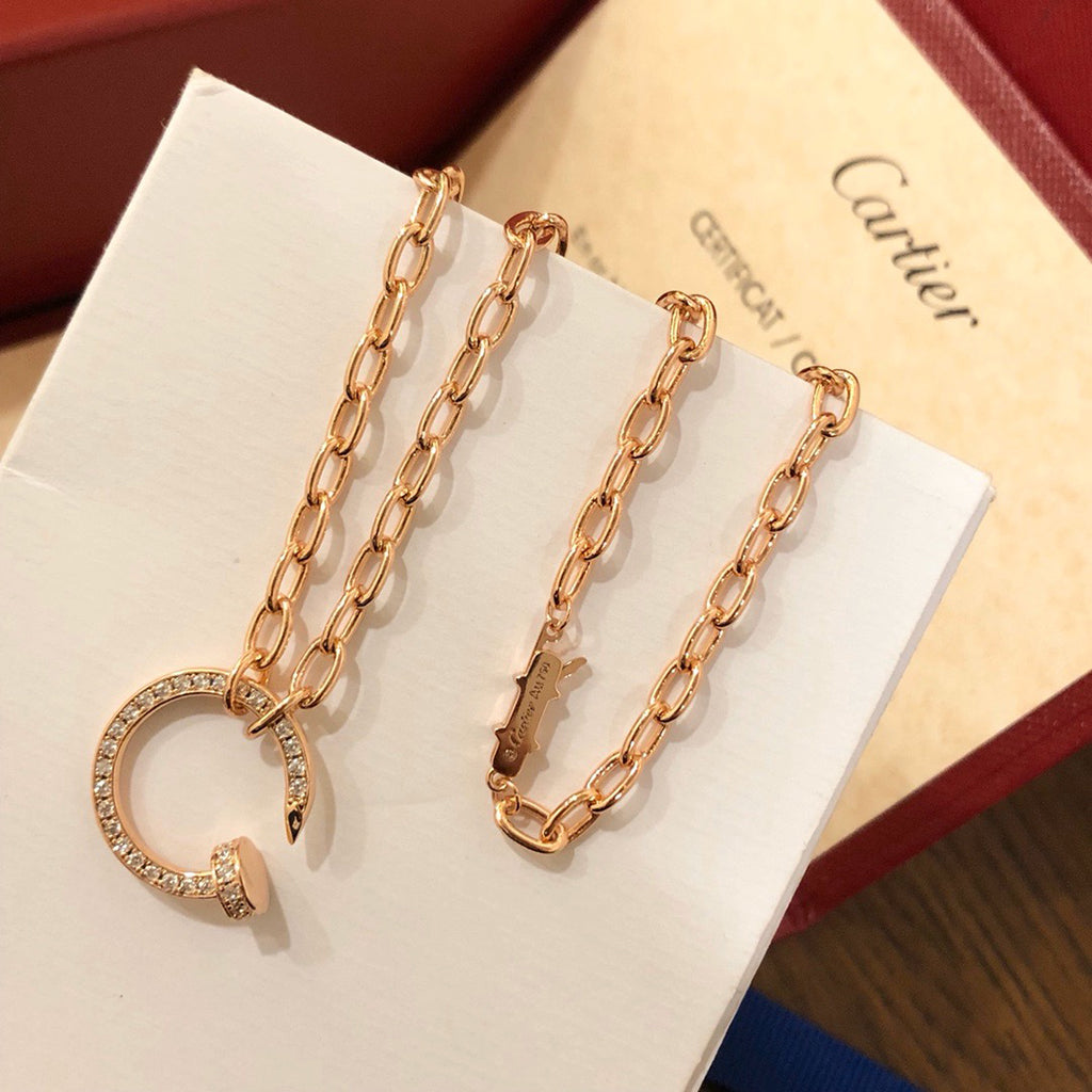 [Angela Jewelry]JUSTE NECKLACE FULL DIAMONDS