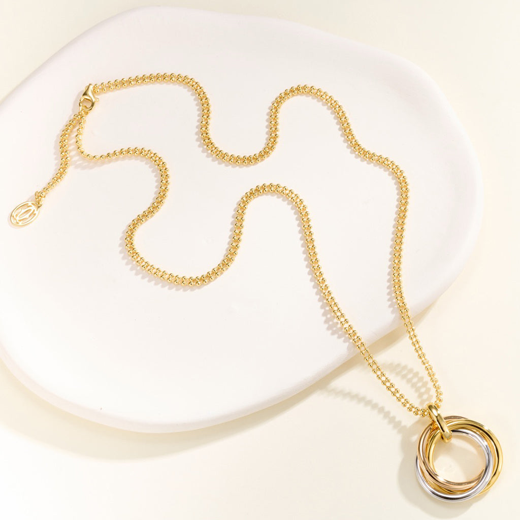 [Angela Jewelry]TRINITY LARGE NECKLACE