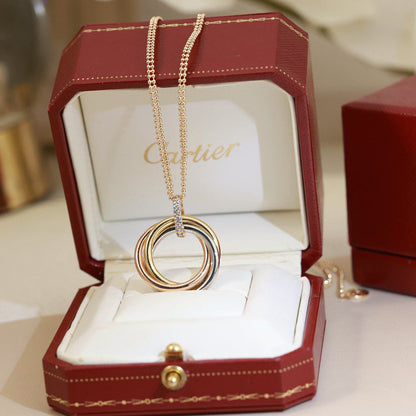 [Angela Jewelry]TRINITY MEDIUM  DIAMONDS NECKLACE