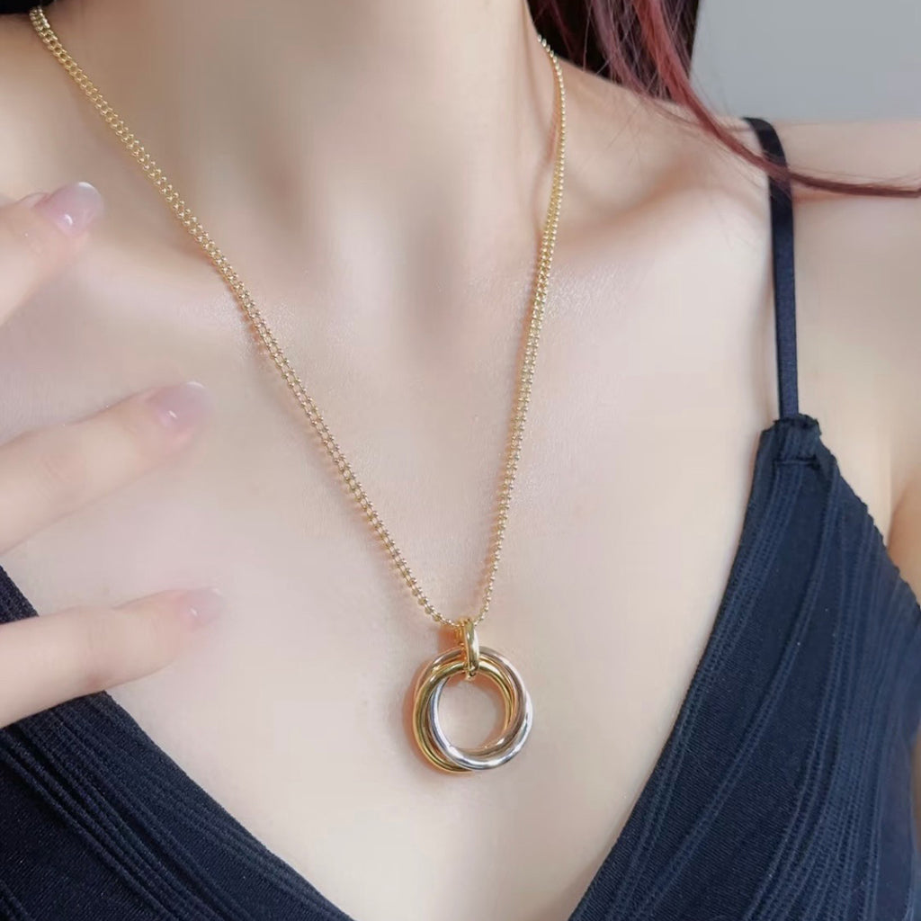 [Angela Jewelry]TRINITY LARGE NECKLACE
