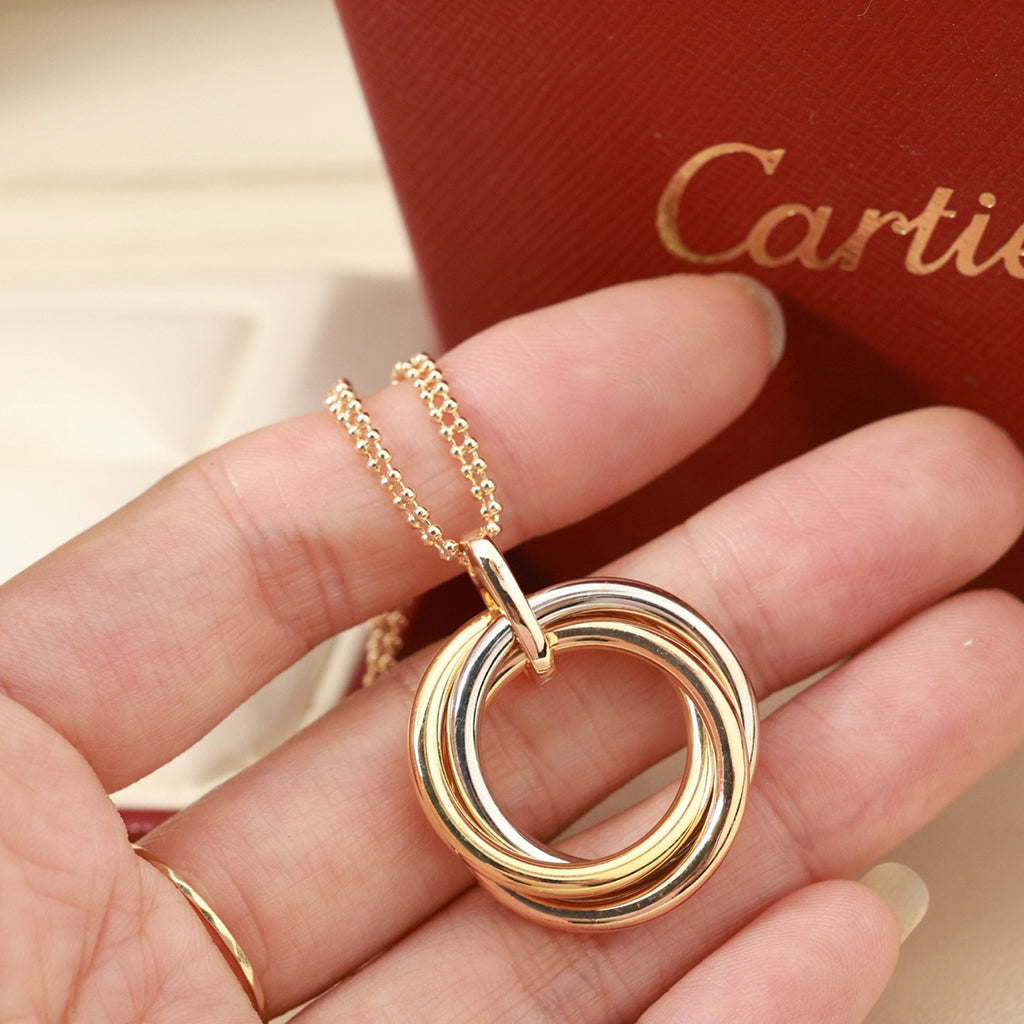 [Angela Jewelry]TRINITY LARGE NECKLACE