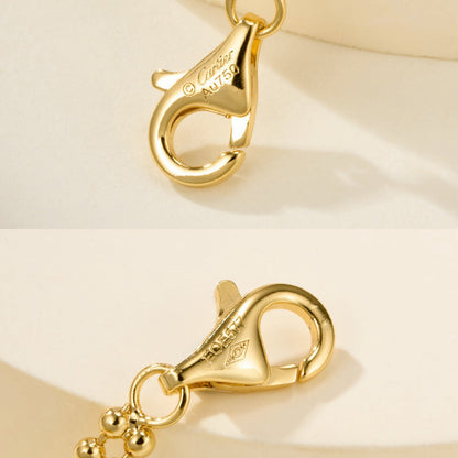 [Angela Jewelry]TRINITY LARGE FULL DIAMOND  NECKLACE