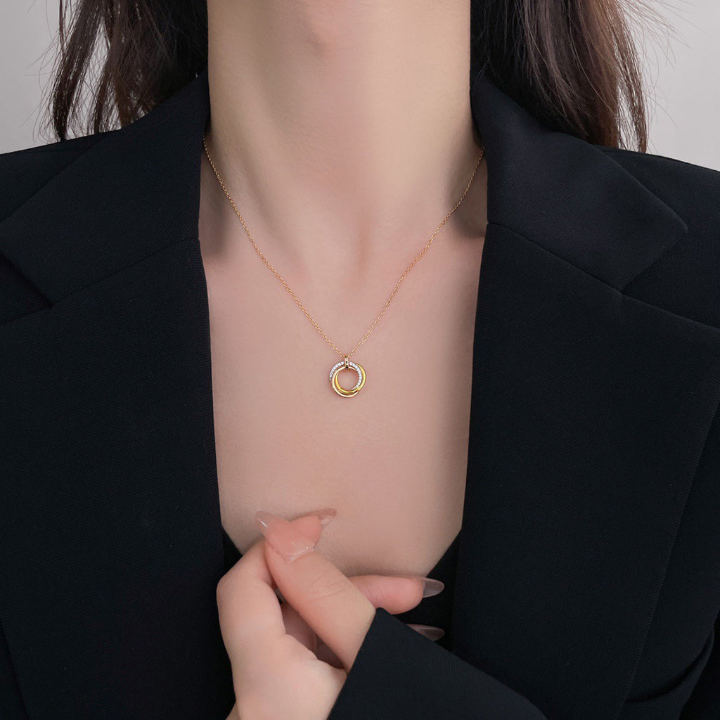 [Angela Jewelry]TRINITY SMALL NECKLACE