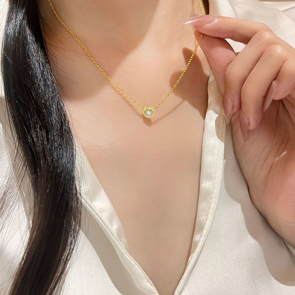 [Angela Jewelry]DAMOUR DIAMOND NECKLACE