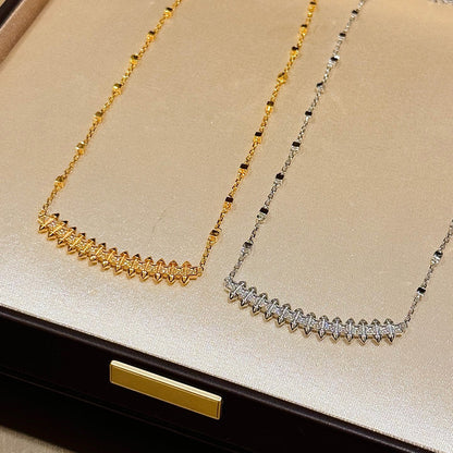 [Angela Jewelry]CLASH  SMALL FULL DIAMOND NECKLACE