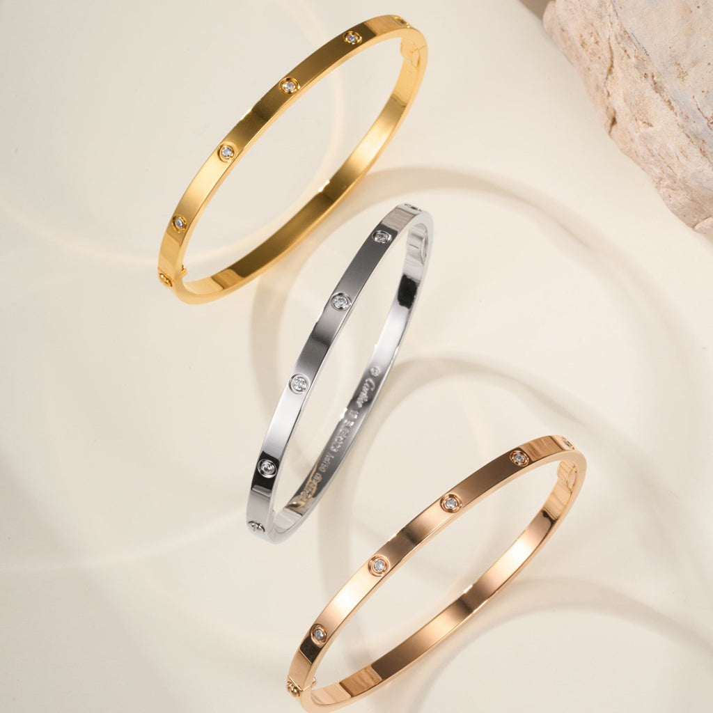 [Angela Jewelry]LOVE BRACELET 3.65MM 10 DIAMONDS